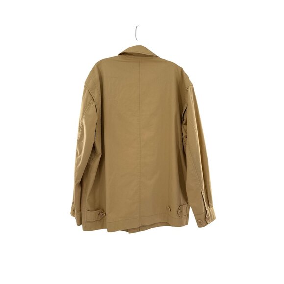 Fendi Tan Mens Medium Field Jacket authentic Italian Button Closure sz 38 US - Picture 2 of 16